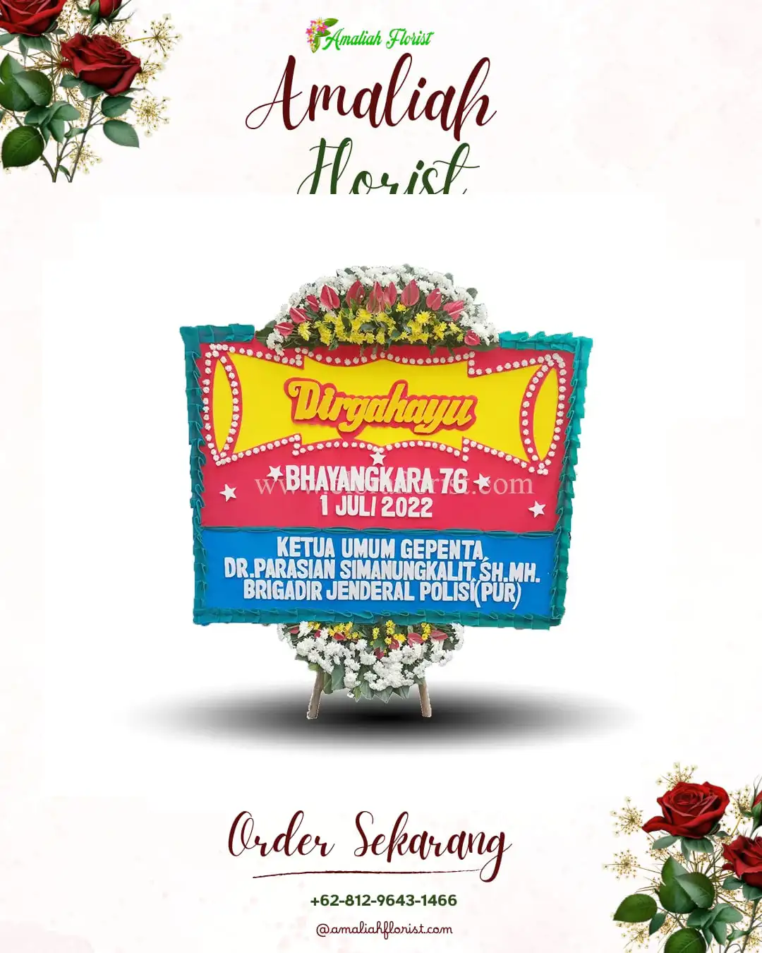 Papan Bunga HUT Ulang Tahun Pengotan